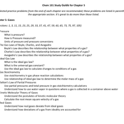 Chapter 11 study guide stoichiometry