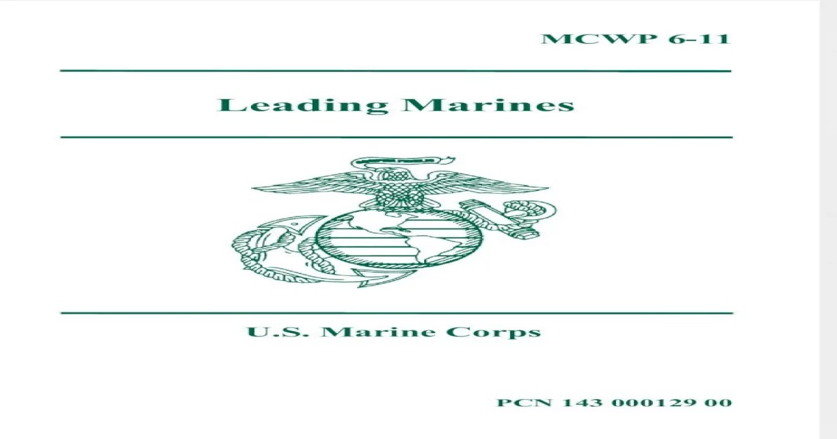 Warfighting marines corps