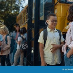 Waiting bus students hungary budapest may