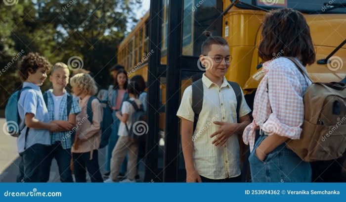 Waiting bus students hungary budapest may