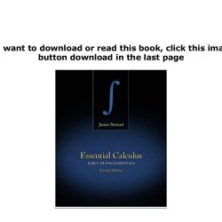 Essential calculus early transcendentals 2nd edition solutions pdf